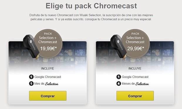 Wuaki.tv + Chromecast es una de las grandes bazas de Wuaki