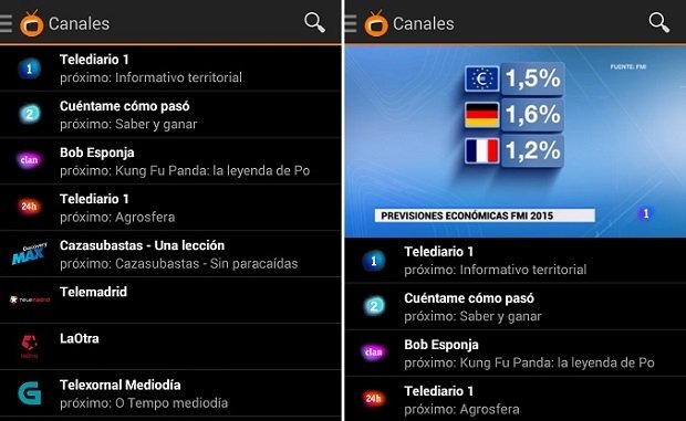 Zattoo también nos ofrece acceso a Televisión Española