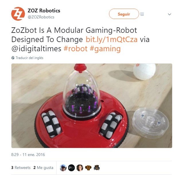 ZoZbot, un robot modular para jugar