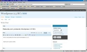 WordPress 2.5