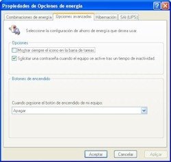 Botón apagado