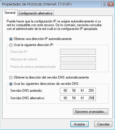 Servidores DNS