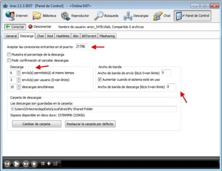 Ares Configuraci�n