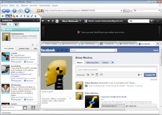 Navegadores Sociales: RockMelt vs. Flock