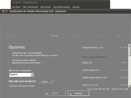 Instalación Photoshop