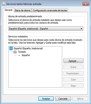 Idioma teclado 2