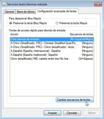 Idioma teclado 4