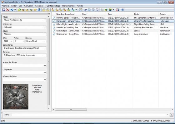 Etiquetado de MP3 con MP3Tag