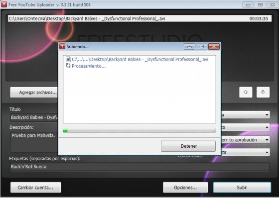 Descarga y sube vídeos a YouTube Configura la publicación