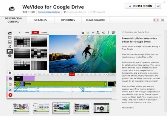Sincronizar WeVideo y Google Drive - 1