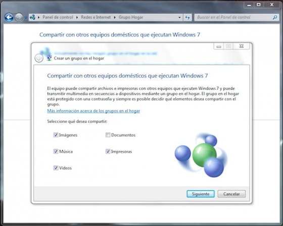 Grupo Hogar en Windows 7 4