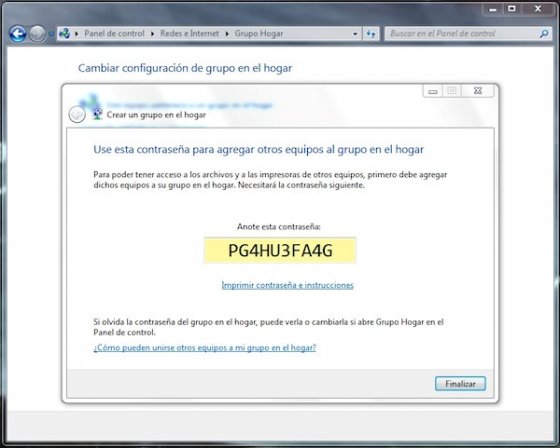 Grupo Hogar en Windows 7 5