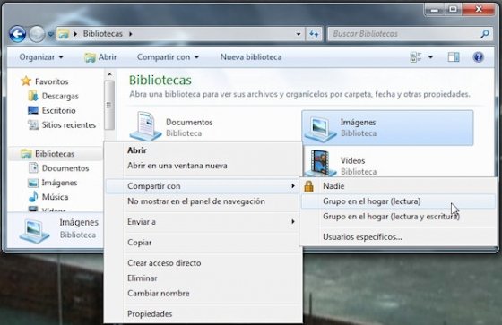 Grupo Hogar en Windows 7 6