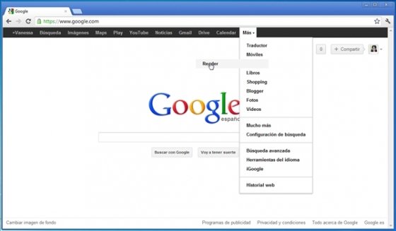 Personalizar la barra negra de Google 4