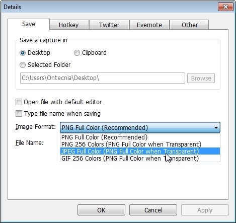 Configuración Snap Crab