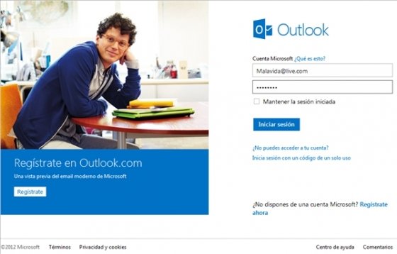 Login en Outlook.com 1