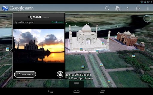 Imagen de Panoramio en Google Earth para móvil