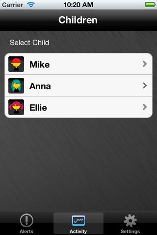 Selección de perfil en Norton para iPhone