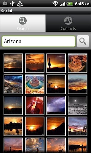 Búsqueda de fotografías en Picasa para Android