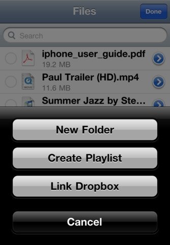 Creación de carpetas y enlaces a Dropbox