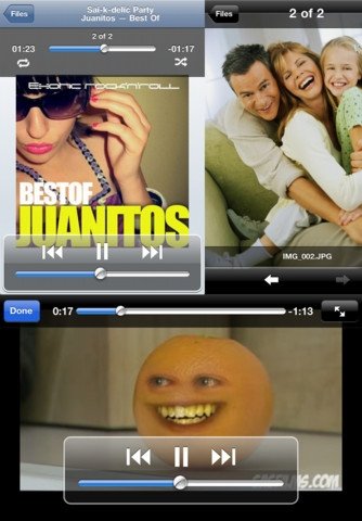 Reproducción de archivos en Downloads Download Manager