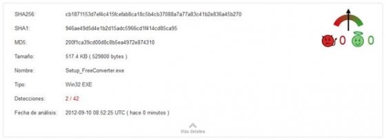 VirusTotal antivirus online - 3