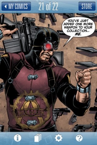Página en DC Comics para iPhone