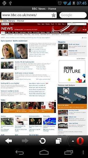 Opera Mini en Android