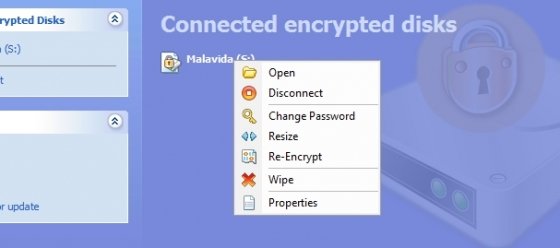 Acceso a la unidad virtual creada con R-Crypto