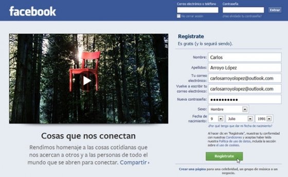 Cómo crear una cuenta en facebook - 1