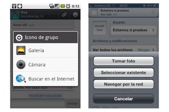 Seleccionar el origen de la imagen