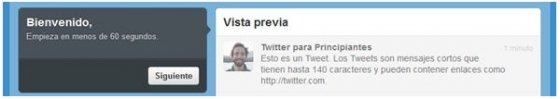 Cuenta de Twitter recién creada