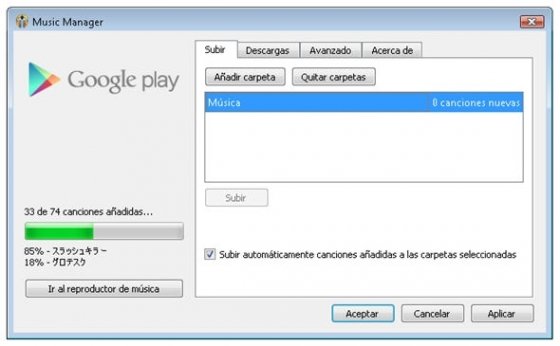 Music Manager de Google Music