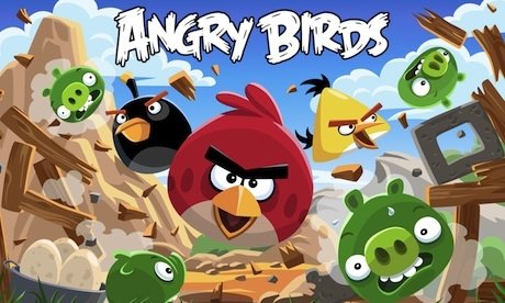 Pantalla de presentación de Angry Birds