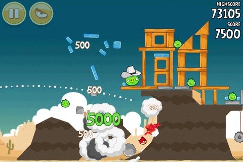 Destrucción en Angry Birds