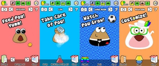 Capturas de la mascota Pou