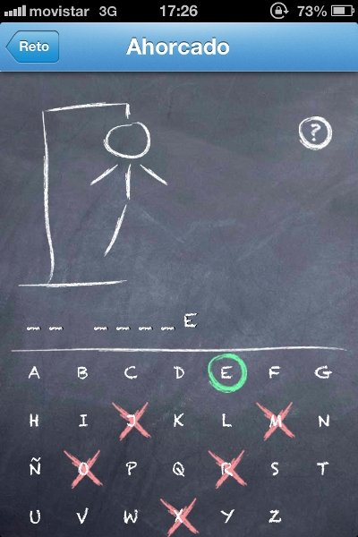 Juego del Ahorcado en Hooptap