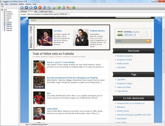 Web descargada con PageNest