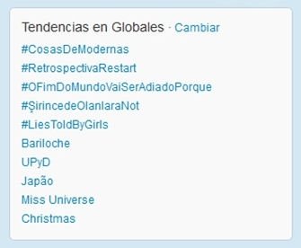 Tendencias en Twitter