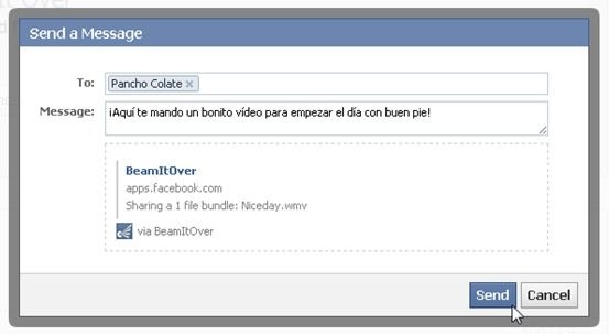 Enviar archivos a través de BeamItOver