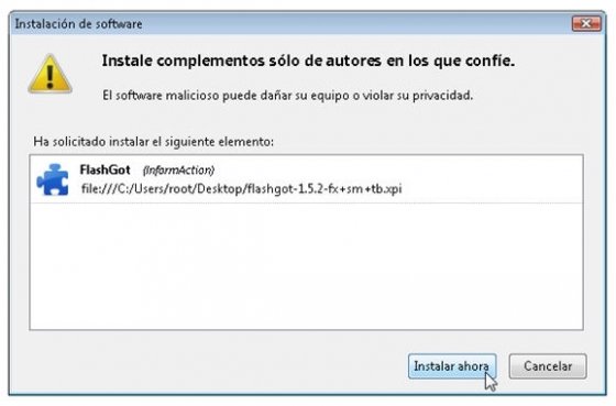 Instalar nueva extensión en Firefox