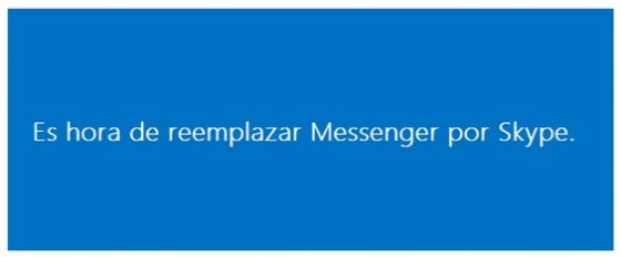 Contenido del correo enviado por Microsoft sobre el cambio de Messenger por Skype