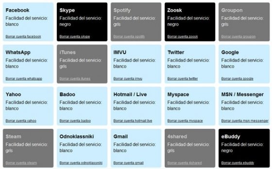 Portada de la aplicación web AccountKiller