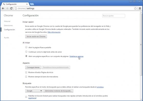 Búsqueda instantánea en la barra de direcciones con Google Chrome