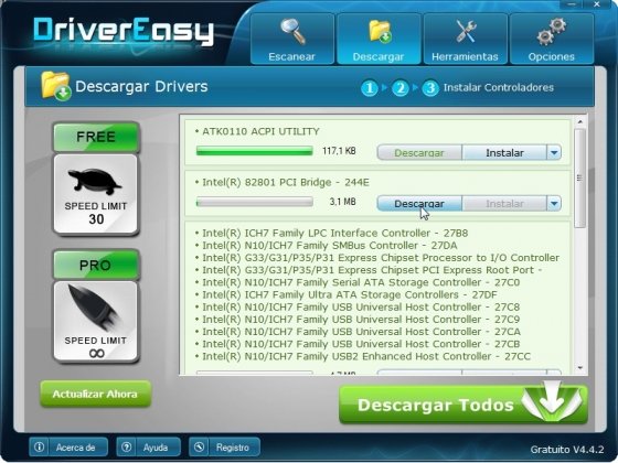 Descargar drivers o controladores con DriverEasy