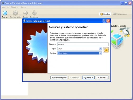 Crear unidad virtual en VirtualBox