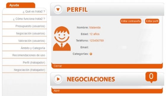 Perfil de usuario