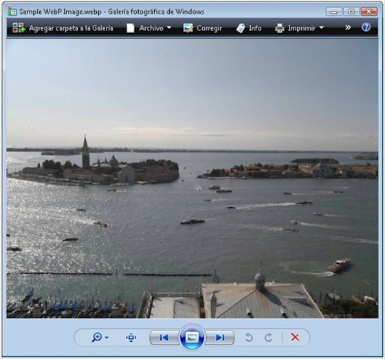 Abrir WebP en el visor de Windows
