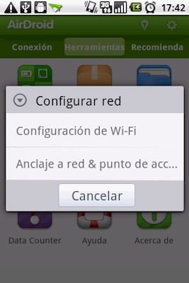 Tipo de conexión a utilizar, Wi-Fi o cable de red