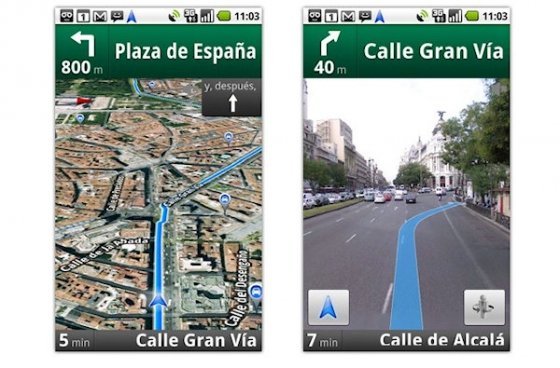 Google Maps Navigation en acción 1